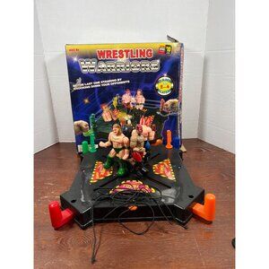 Wrestling Warriors Battle Arena 4 Figures Interactive 2-Player Knockdown Game Se